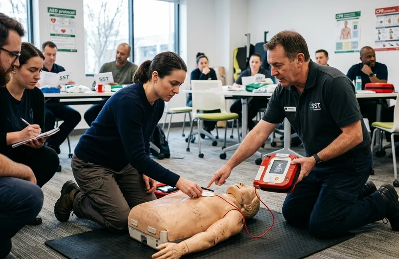 Formation au défibrillateur externe à Bastia